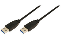 USB-A 3.0 (M) <--> USB-A 3.0 (M) 2.00m LogiLink Zwart