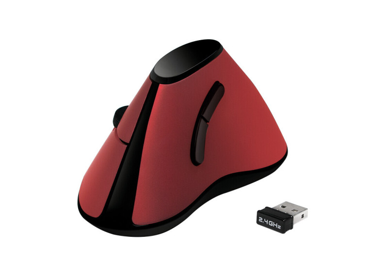 Logilink Ergonomisch Vertikaal Optical USB-A Rood Wirel