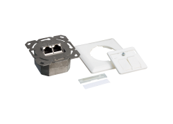 Inbouwdoos 2xRJ45 Cat6 LogiLink Signal Wit