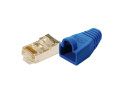 Patchstekker RJ45 Cat5e Shielded 10st LogiLink Blauw