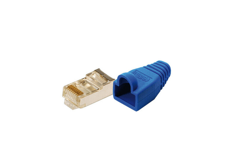 Patchstekker RJ45 Cat5e Shielded 10st LogiLink Blauw