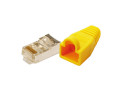 Patchstekker RJ45 Cat5e Shielded 10st LogiLink Geel