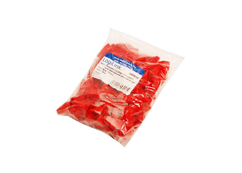 Pullover RJ45 10 stuks Rood LogiLink