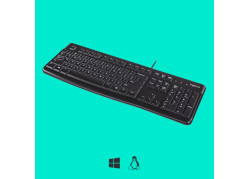 BE KB Logitech K120 Zwart bedraad (Belgische layout)