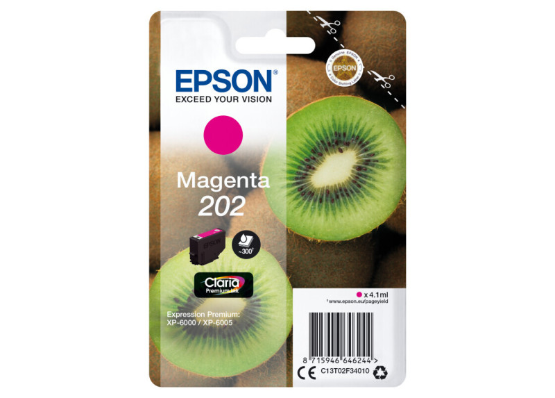 Epson 202 Claria Premium Magenta 4,1ml (Origineel) kiwi