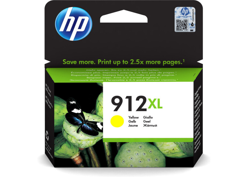 HP No.912XL Geel 825 paginaÂ´s (Origineel)