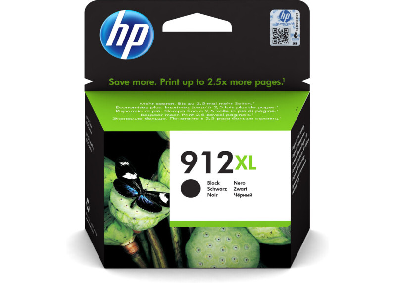 HP No.912XL Zwart 825 paginaÂ´s (Origineel)