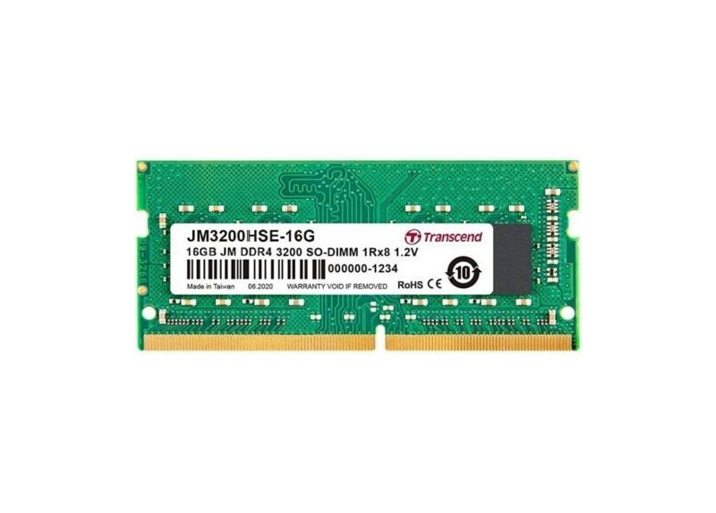 Transcend JetRam | 1x16GB DDR4 | 3200MHz | SODIMM | CL22 | Geheugenmodule | RAM