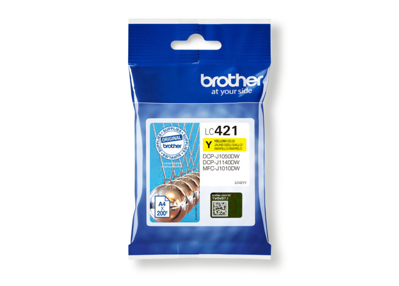 Brother LC-421Y Geel 200 pagina's (Origineel)
