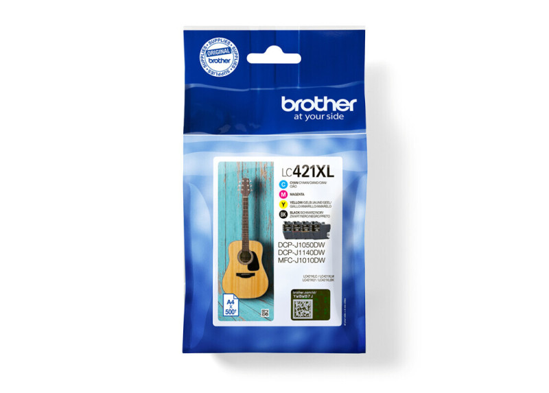 Brother LC-421XLVAL Value Pack 4x 500 pag. (Origineel)