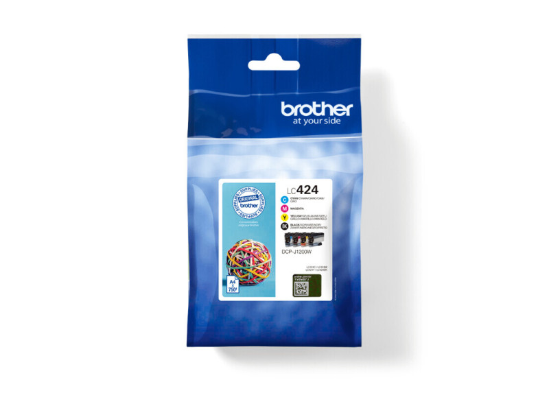 Brother LC-424VAL Value Pack 4x 750 paginaÂ´s(Origineel)