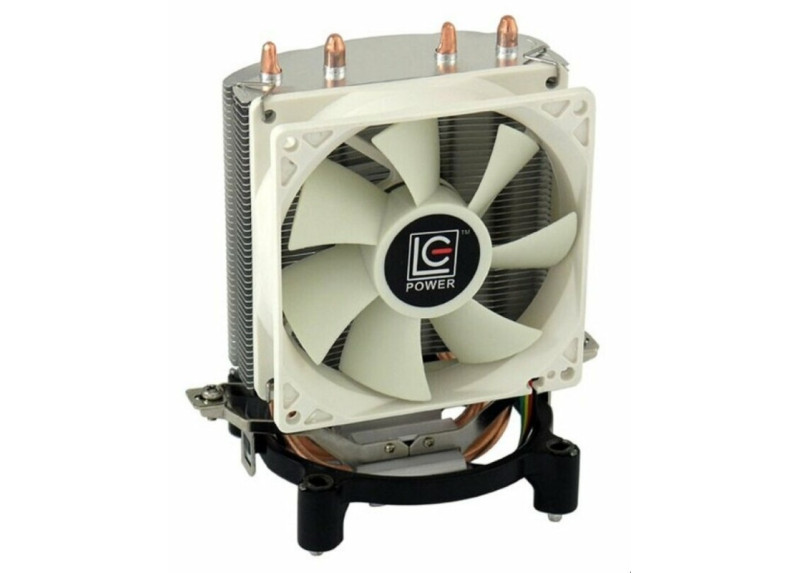 LC-Power LC-CC-95 koelsysteem voor computers Processor Koeler 9,2 cm Zilver, Wit