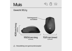 HP M280 Silent Optical USB-A Zwart Retail Wireless
