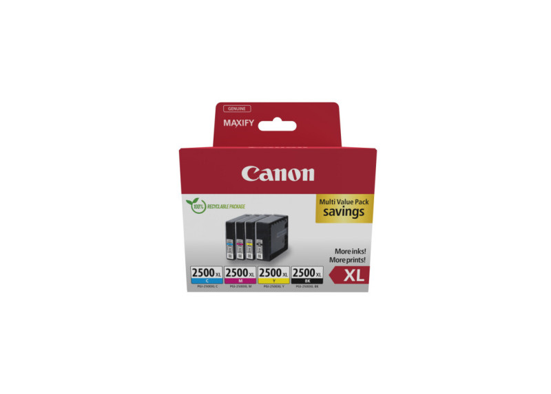 Canon (R) PGI-2500XL BK/C/M/Y ValuePack128,8ml(Origineel
