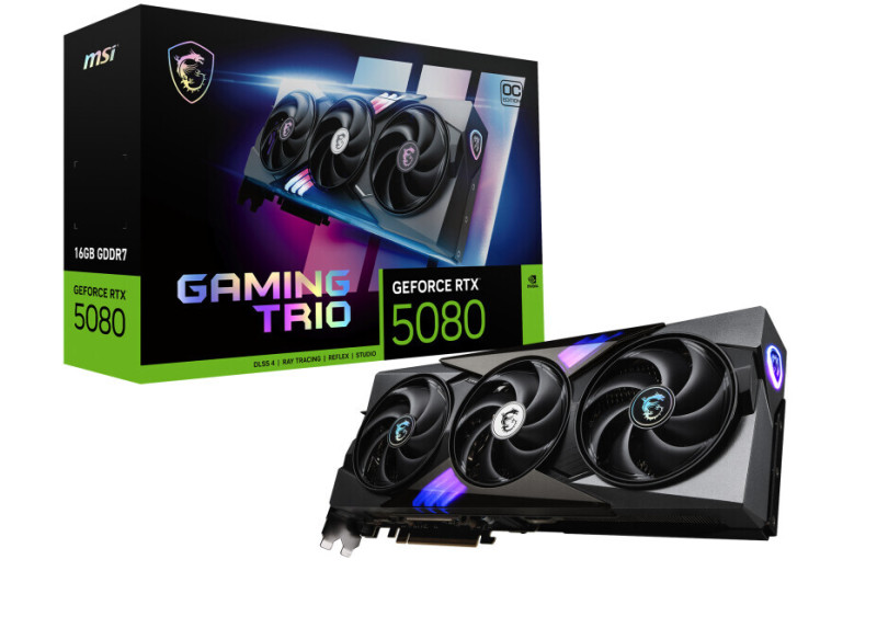 5080 MSI RTX GAMING TRIO OC 16GB/3xDP/HDMI/2,5slot