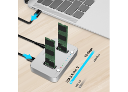 Dockingstation LogiLink 2x M.2 NVMe - USB-C 3.2