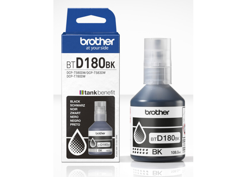 Brother BT-D180BK Inktfles Zwart 7.500 pagina's (Origine