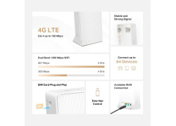 MERCUSYS MB130-4G AC1200 4G LTE Cat4 150/50 Mbps