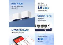 MERCUSYS Mesh HALO H50G - AC1900 Gigabit set van 2