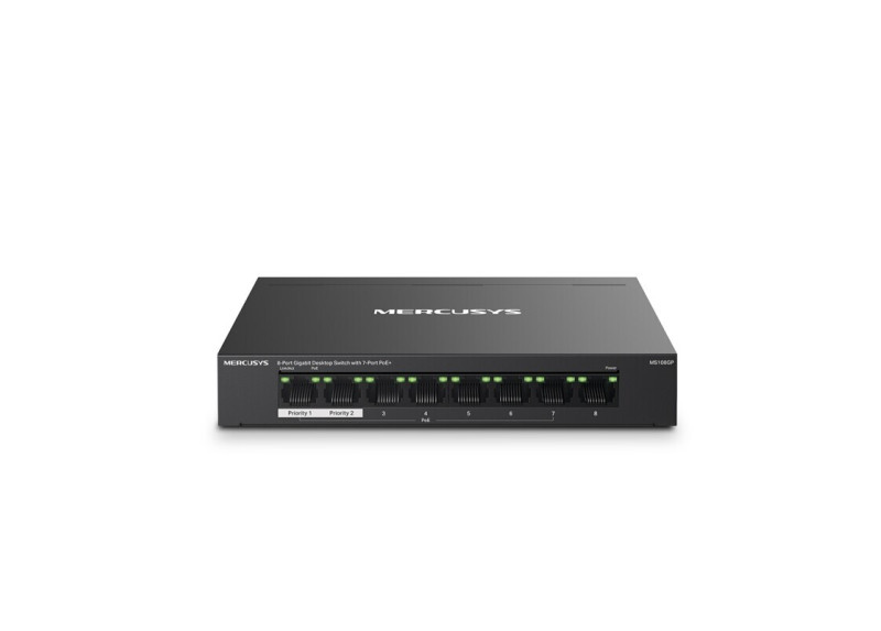 MERCUSYS 8Port 1Gbps (7xPoE+) MS108GP