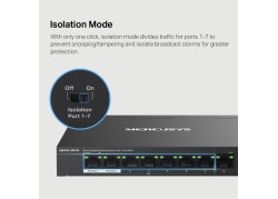MERCUSYS 8Port 1Gbps (7xPoE+) MS108GP