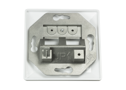 Inbouwdoos 2xKeystone Module LogiLink Signal Wit