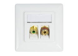 Inbouwdoos 2xKeystone Module LogiLink Signal Wit