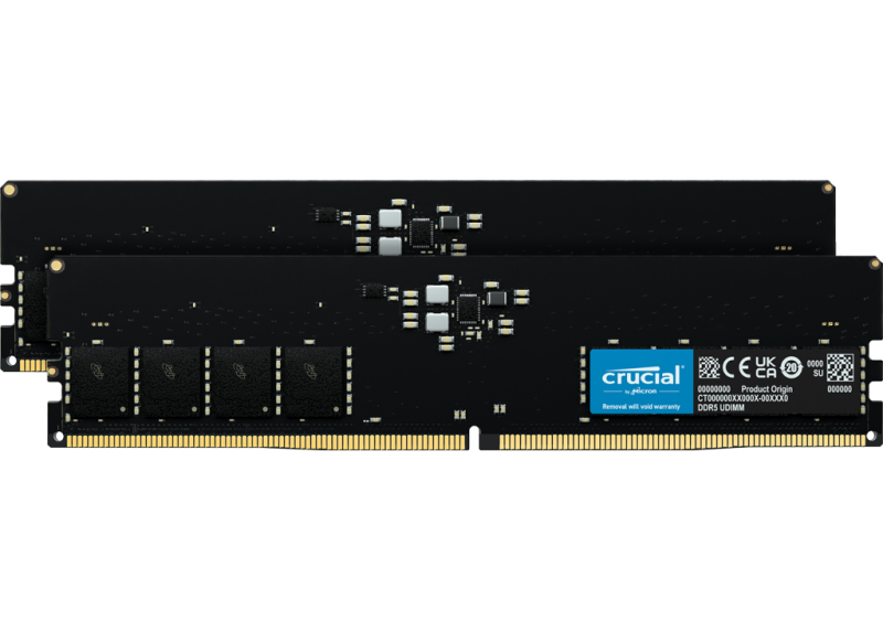 64GB DDR5/5600 CL46 (2x 32GB) Crucial
