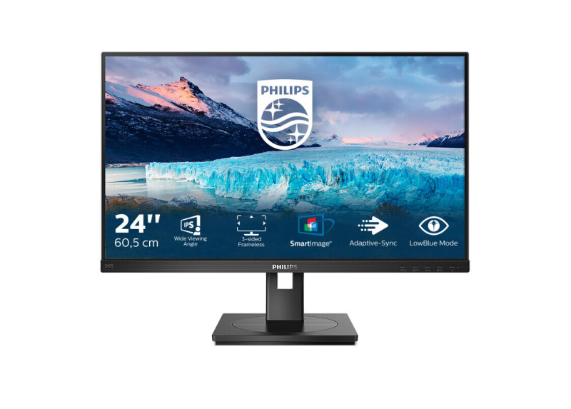 24" Philips 242S1AE/00 FHD/DP/HDMI/DVI/VGA/Speaker/IPS