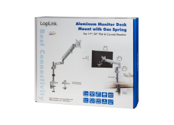 Desk Mount Single LogiLink 17"-32" Curved Alu Gasv.