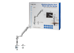 Desk Mount Single LogiLink 17"-32" Curved Alu Gasv.