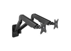 Wall Mount Dual LogiLink 17"-32"<9kg staal gasveer