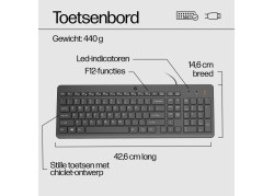 DT HP 150 Zwart Bedraad Retail