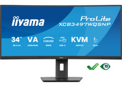 34" Iiyama ProLite XCB3497WQSNP-B1 Curved/WQHD/DP/2xHDMI