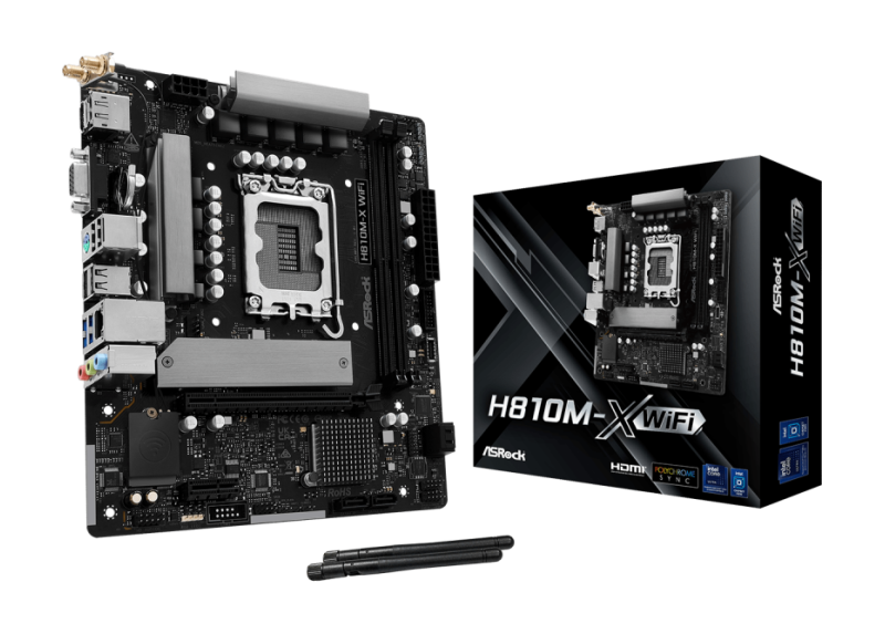 ASRock 1851 H810M-X WIFI - DDR5/M.2/DP/HDMI/VGA/ÂµATX