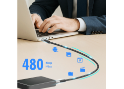 USB-C 2.0(M) <> USB-C(M) 3.0m LogiLink 100W/480Mbps zw.