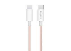 USB-C 2.0(M) <> USB-C(M) 1.0m LogiLink 60W/480Mbps roze