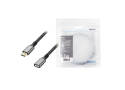 USB-C 3.2(M) <> USB-C(F) 1.0m LogiLink 100W/10Gbs/ zwart