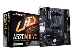 Gigabyte A520M-K V2 | Socket AM4 | AMD A520 | 2xDDR4 | Micro-ATX | Moederbord | Open Box