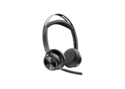 HP Poly Voyager Focus 2 UC Stereo | Bluetooth Headset (ANC) | USB-C (met USB-A Adapter) | Oplaadstandaard | Zwart
