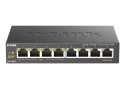 D-Link DGS-1008P/E | 8-Poorts Gigabit Switch | Unmanaged L2 | 4x PoE+ | Zwart