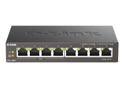 D-Link DGS-1008P/E | 8-Poorts Gigabit Switch | Unmanaged L2 | 4x PoE+ | Zwart