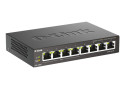 D-Link DGS-1008P/E | 8-Poorts Gigabit Switch | Unmanaged L2 | 4x PoE+ | Zwart