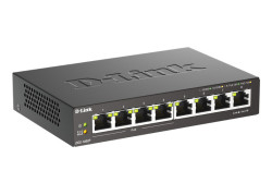 D-Link DGS-1008P/E | 8-Poorts Gigabit Switch | Unmanaged L2 | 4x PoE+ | Zwart