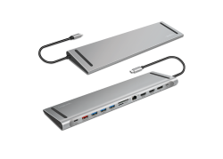 Docking 3xVideo Logilink USB-C, 100W, 4K, 12 Port