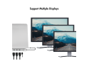 Docking 3xVideo Logilink USB-C, 100W, 4K, 12 Port