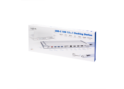 Docking 3xVideo Logilink USB-C, 100W, 4K, 12 Port