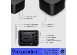 Docking 4xVideo HP G4 Thunderbolt, 120W, 4K, 10 Port