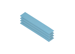CPU koelpasta Arctic ThermalPad TP-3 120x20mm, 0,5mm 4st