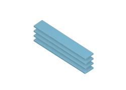 CPU koelpasta Arctic ThermalPad TP-3 120x20mm, 1,5mm 4st